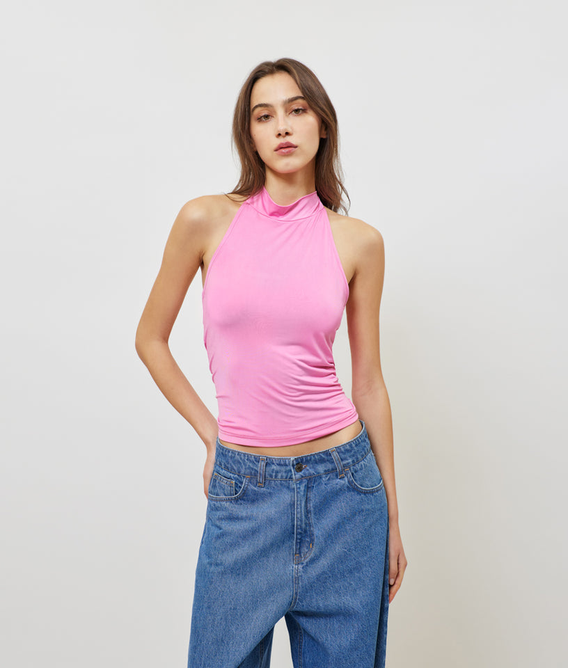 JULES TURTLENECK TOP PINK