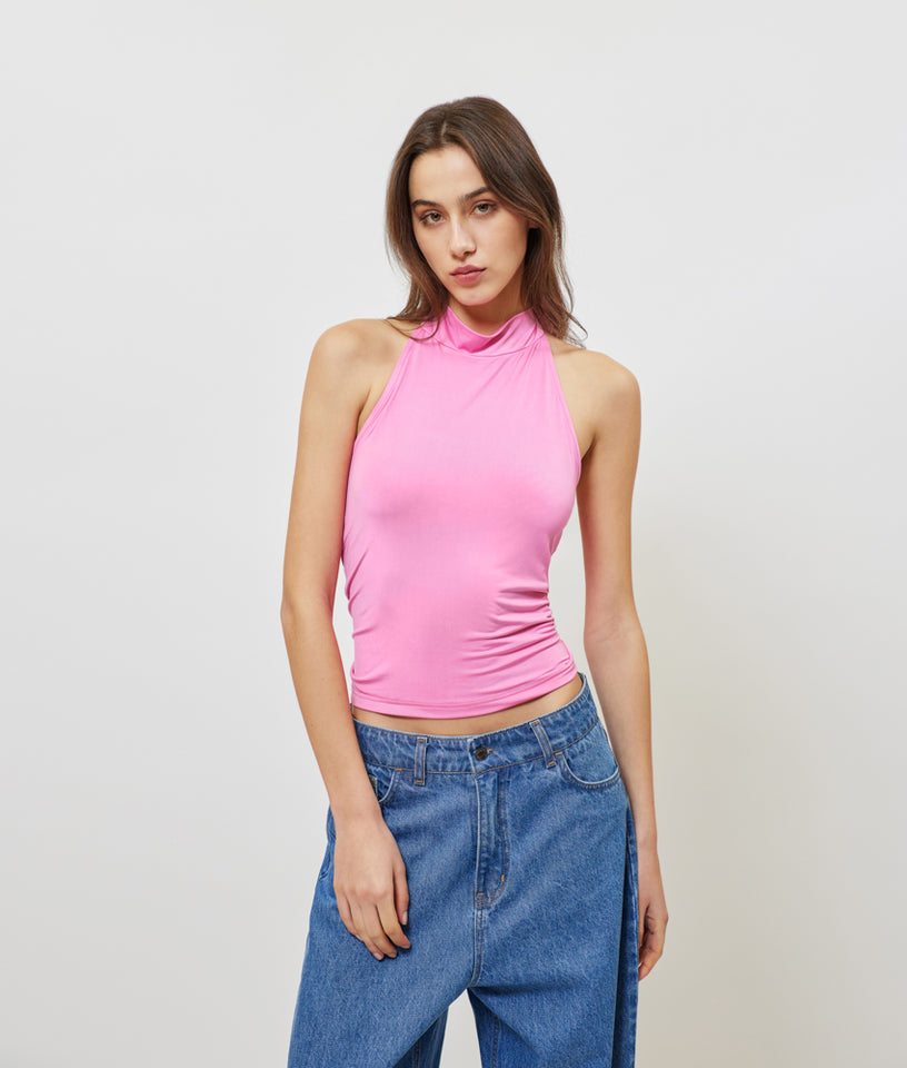 JULES TURTLENECK TOP PINK
