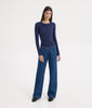 SARAH LONGSLEEVE TOP NAVY BLUE