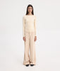 TYRA LOW WAISTED PANTS BEIGE