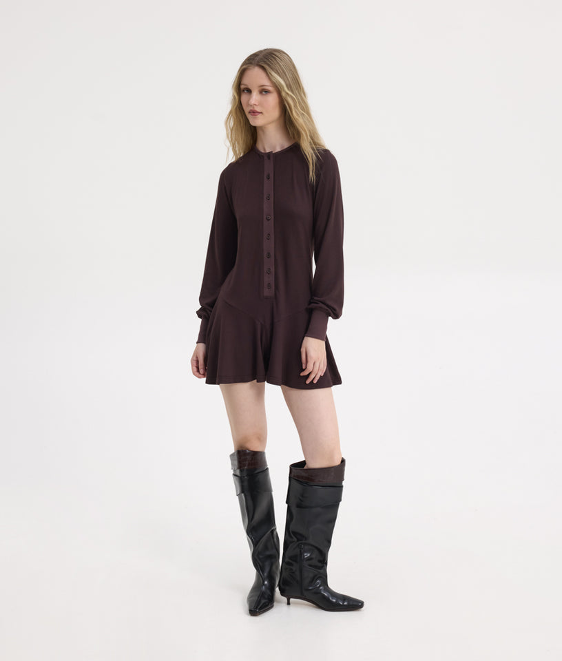 EMMANOUELA JUMPSUIT BROWN