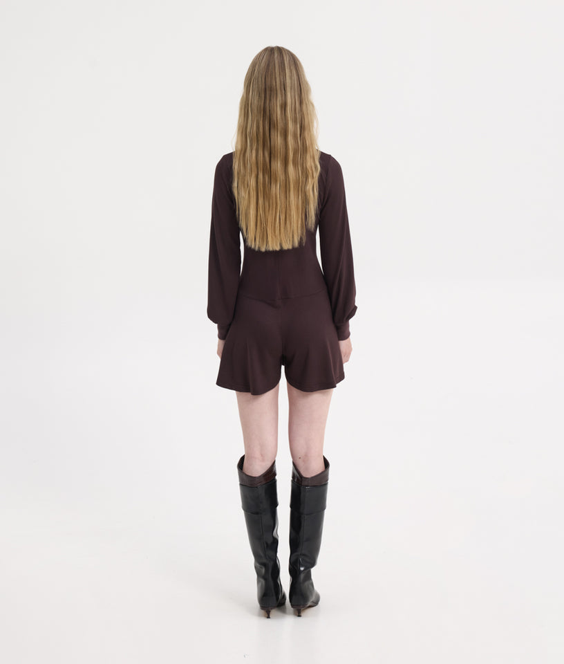EMMANOUELA JUMPSUIT BROWN