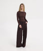 LAURYN PANTS DARK BROWN