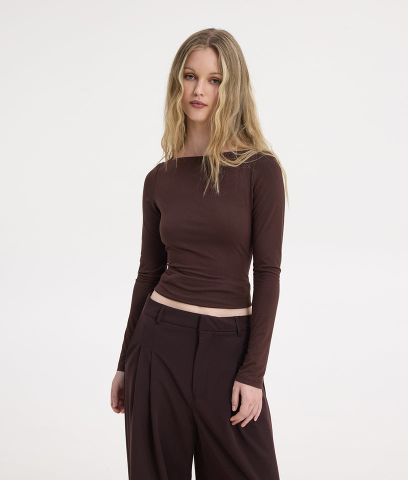 LORY TOP BROWN