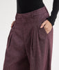 NAYA PANTS MELANGE AUBERGINE