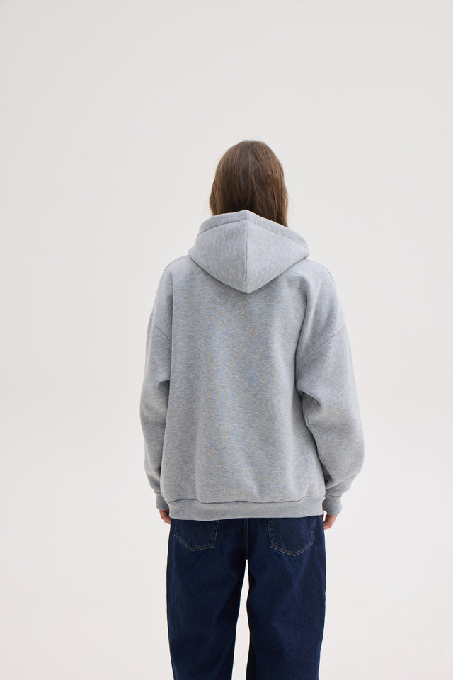 LIZI ZIP HOODIE GREY