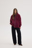 LIZI ZIP HOODIE AUBERGINE