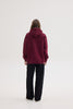 LIZI ZIP HOODIE AUBERGINE
