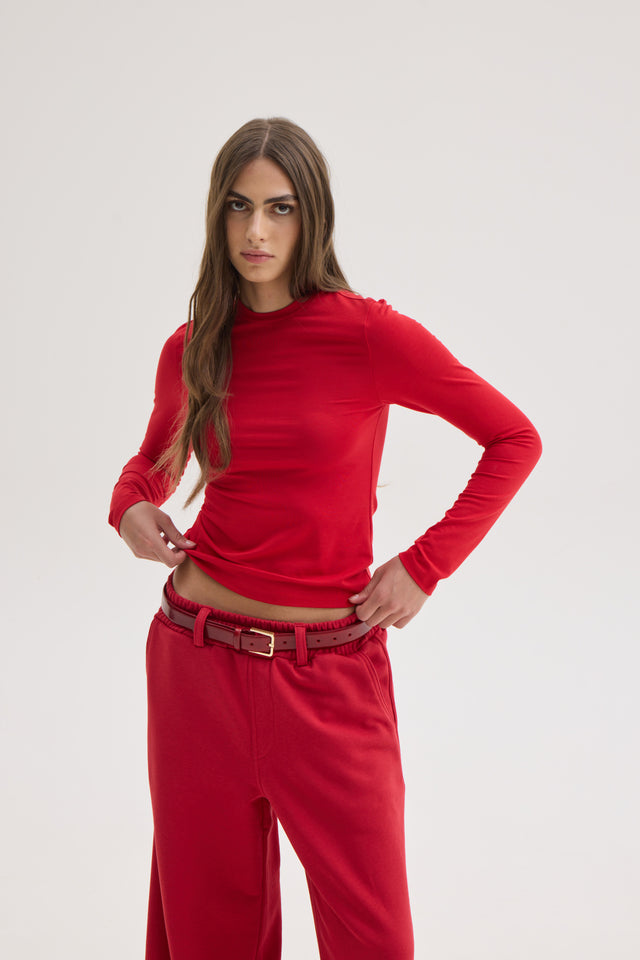 IVY SWEATPANTS RED