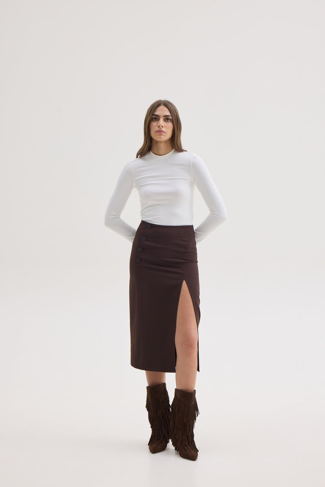 CYNTHIA MIDI SKIRT