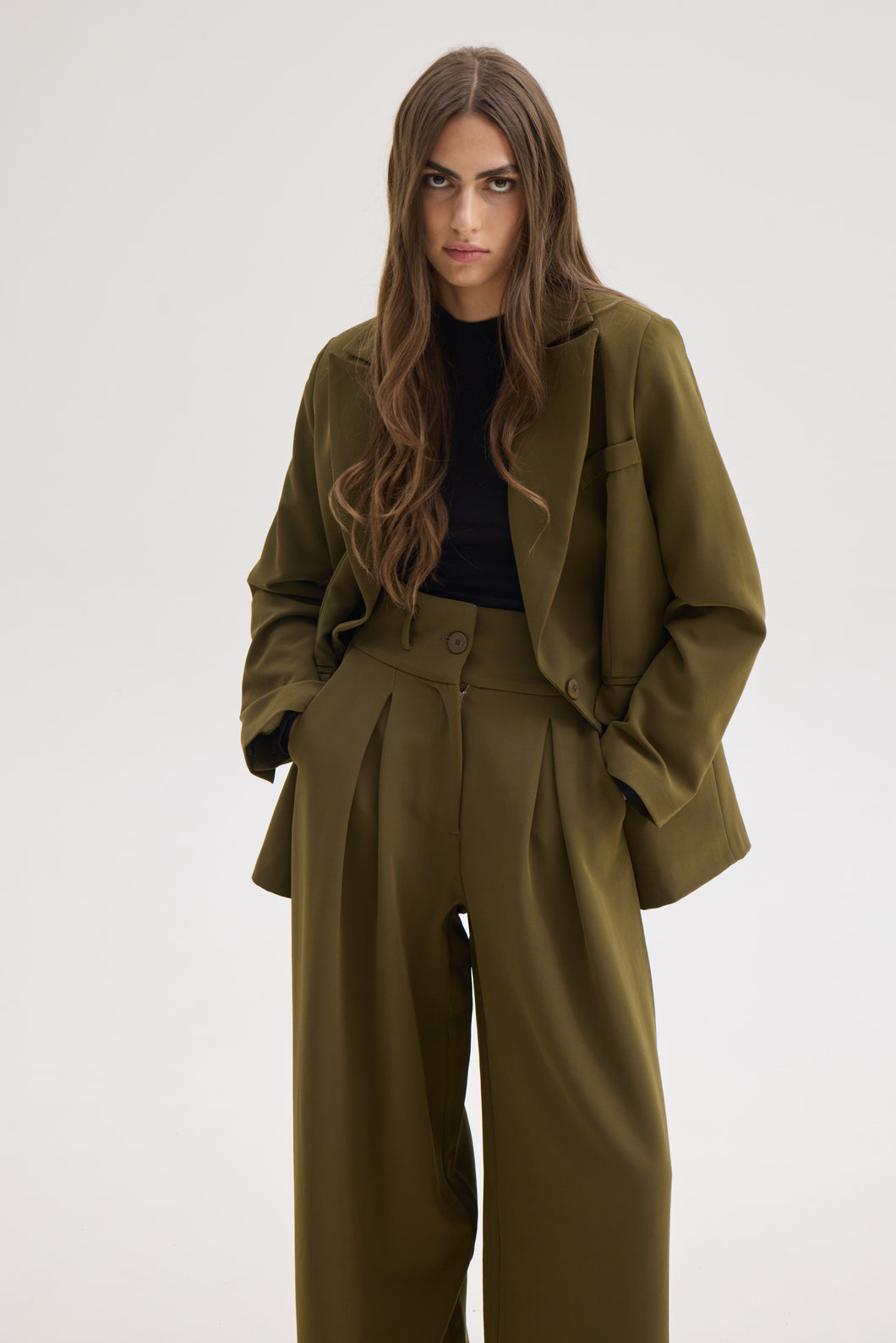 CYNTHIA BLAZER OLIVE