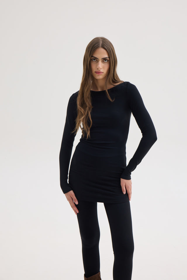 GRACE TOP-DRESS BLACK