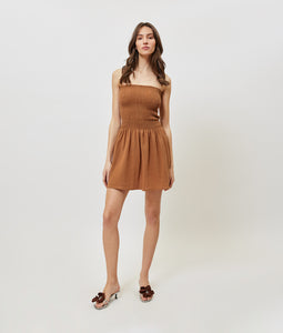 ALYNDA DRESS CHOCOLATE