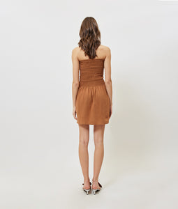 ALYNDA DRESS CHOCOLATE