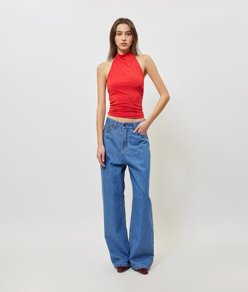JULES TURTLENECK TOP RED