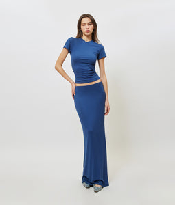 BLAKE MAXI SKIRT INDIGO