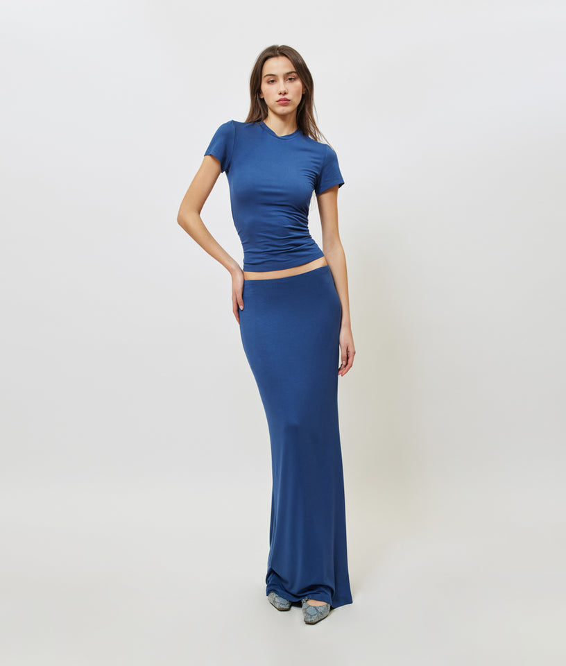 BLAKE MAXI SKIRT INDIGO