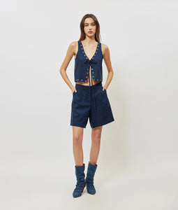 JOSEFINE VEST NAVY BLUE