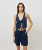 JOSEFINE VEST NAVY BLUE