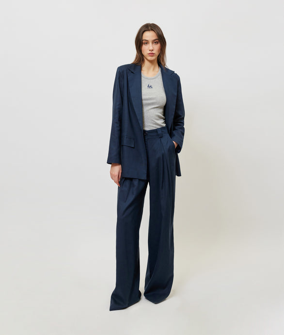 JOSEFINE PANTS NAVY BLUE