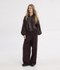 CHARLIE BOMBER JACKET DARK BROWN