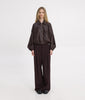 CHARLIE BOMBER JACKET DARK BROWN