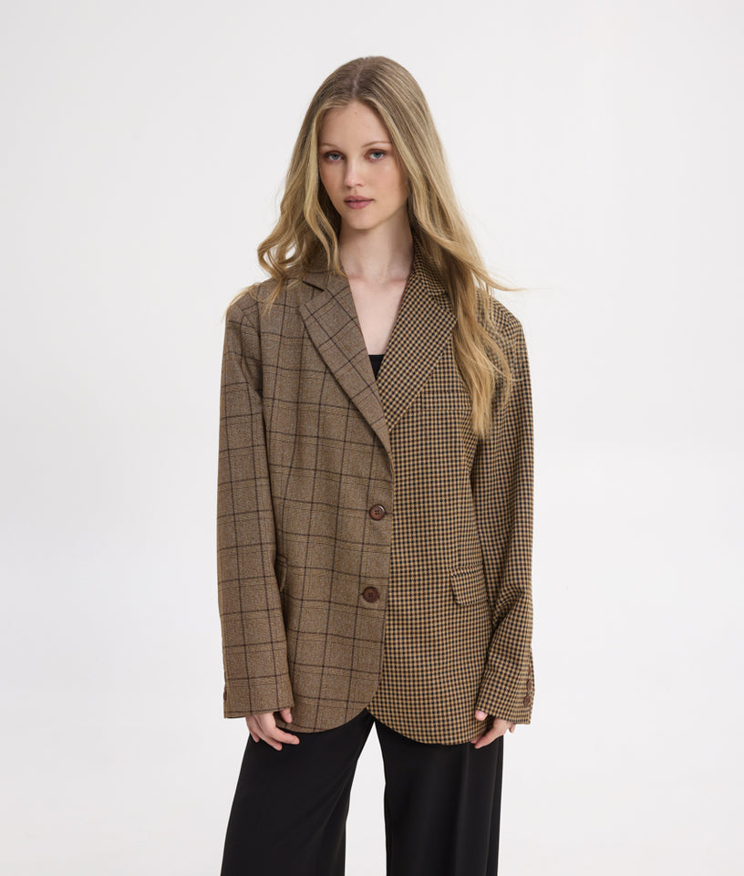 DAD BLAZER MIXED PLAID