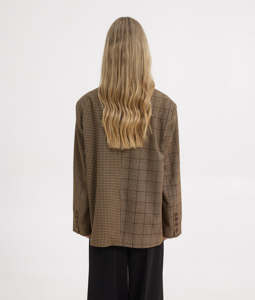 DAD BLAZER MIXED PLAID