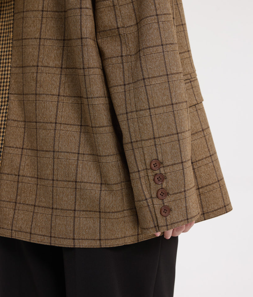 DAD BLAZER MIXED PLAID