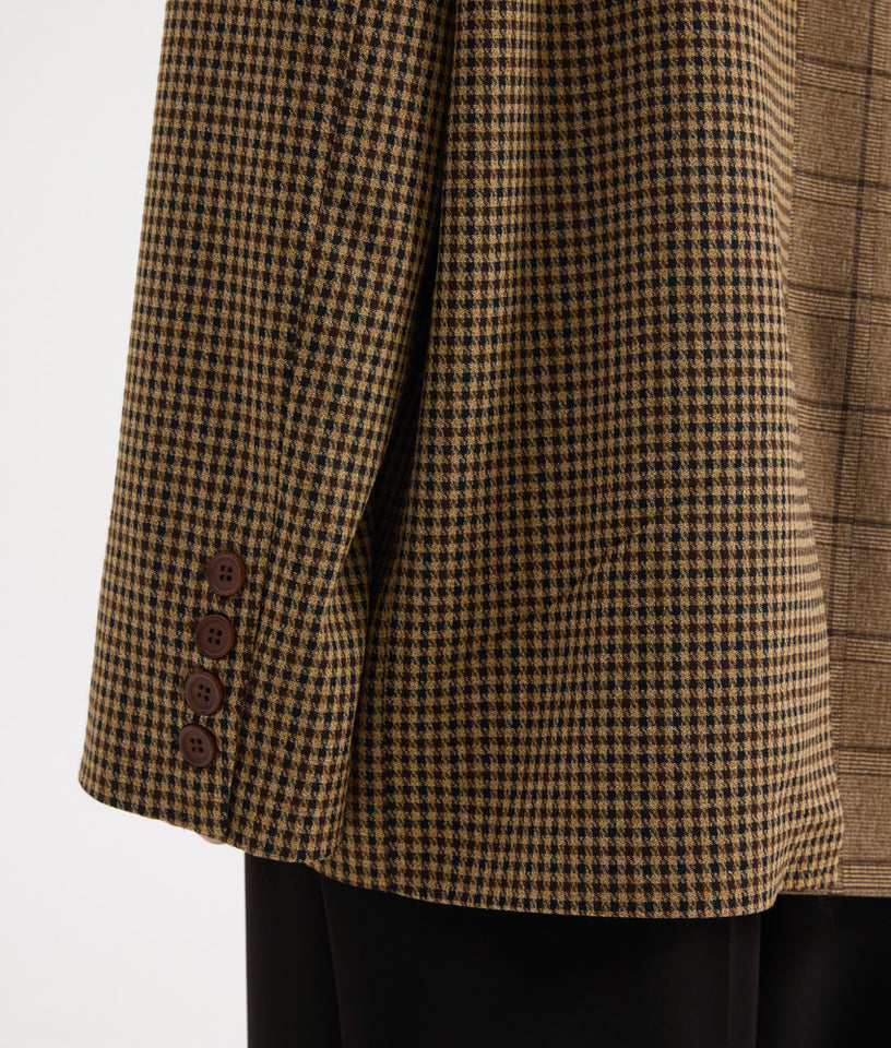 DAD BLAZER MIXED PLAID