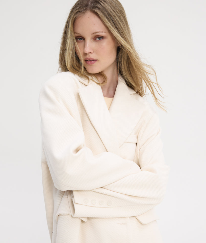 NORA COAT OFF WHITE