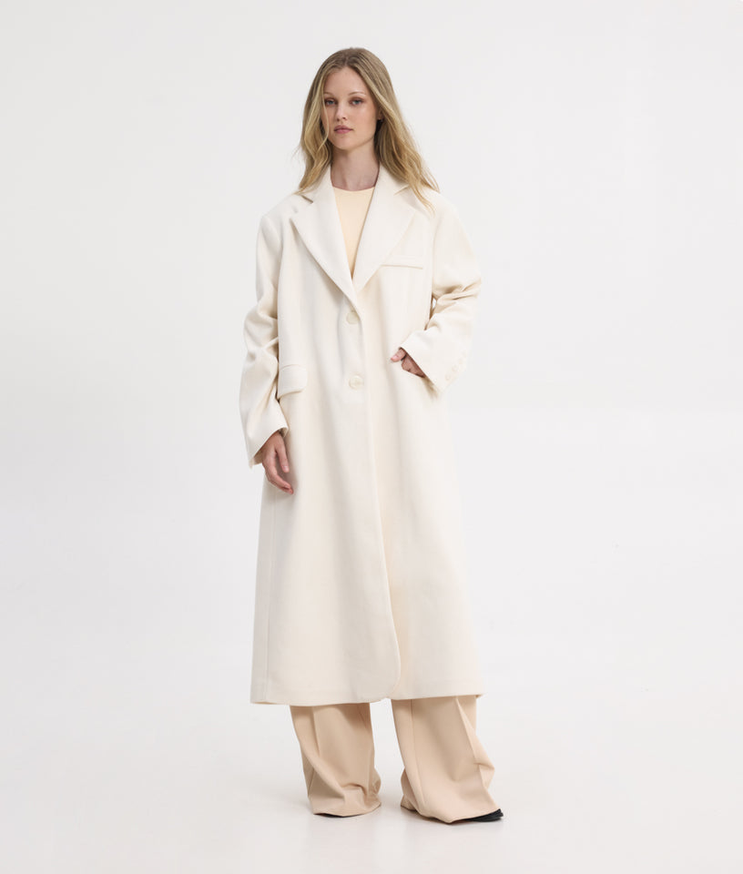 NORA COAT OFF WHITE