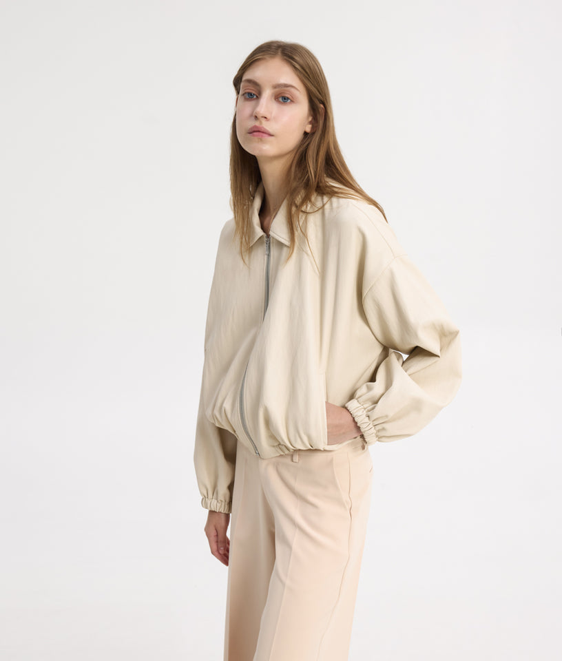 CHARLIE BOMBER JACKET BEIGE