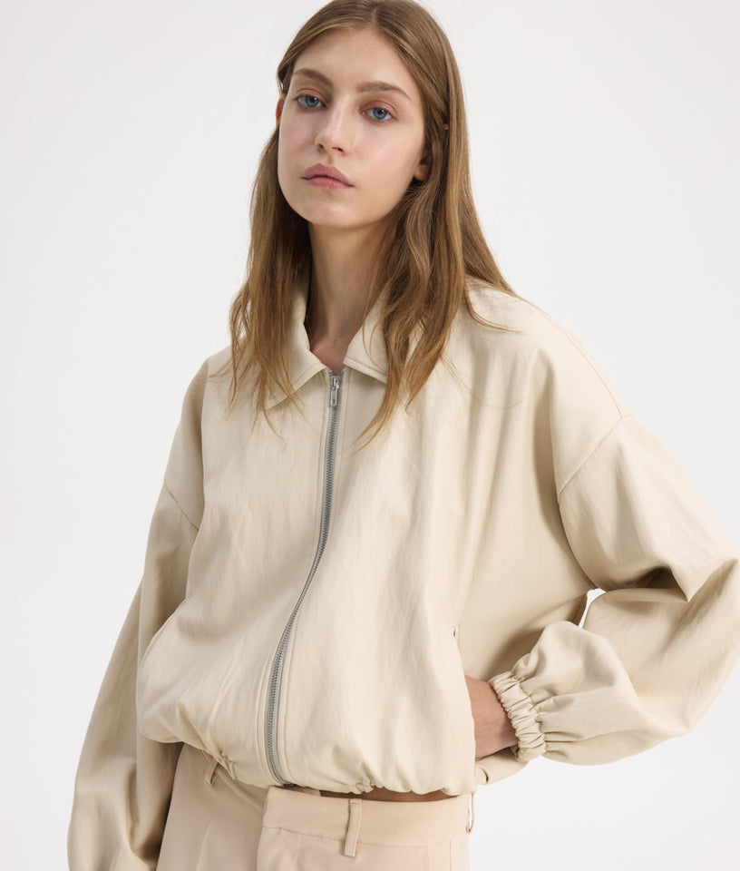 CHARLIE BOMBER JACKET BEIGE