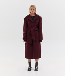 COOL GIRL COAT BURGUNDY