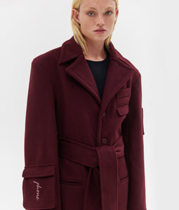 COOL GIRL COAT BURGUNDY