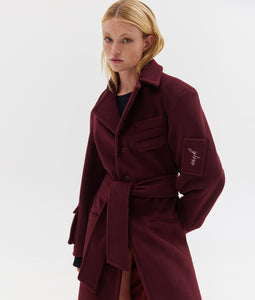 COOL GIRL COAT BURGUNDY