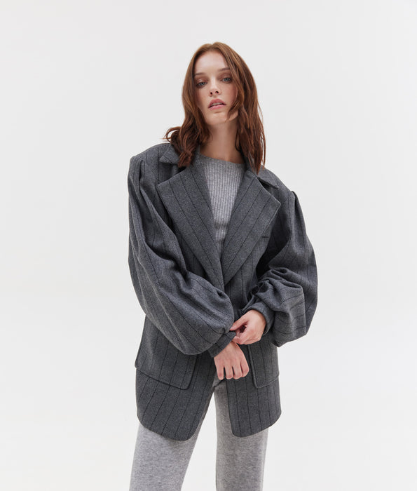 HEATHER COAT GREY