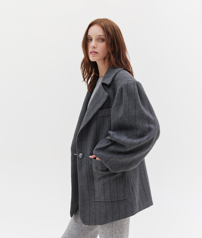 HEATHER COAT GREY