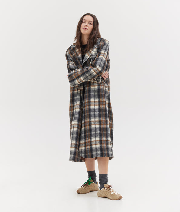 JENNY COAT CAMEL PLAID