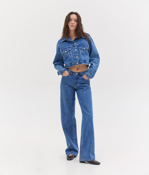 LILY STRAIGHT JEANS BLUE