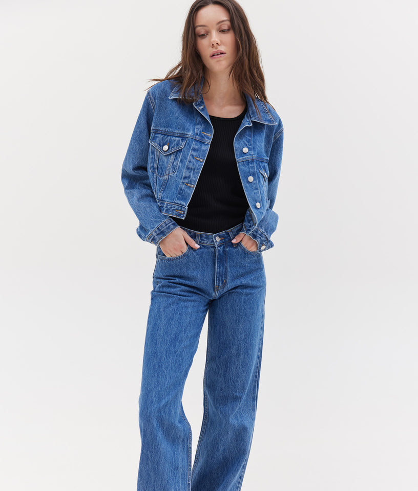 LILY STRAIGHT JEANS BLUE