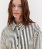 AGNES SHIRT BLACK & BUTTER STRIPES