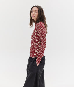 GILDA TURTLENECK TOP SSG BURGUNDY