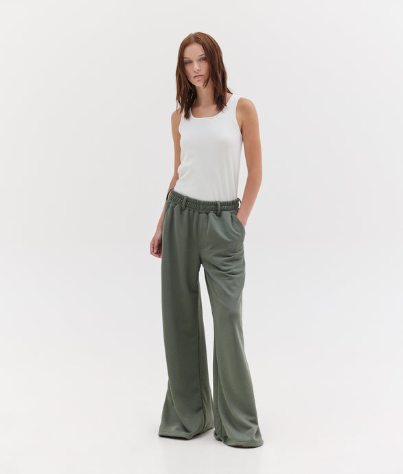 IVY WIDE TRACK PANTS KHAKI