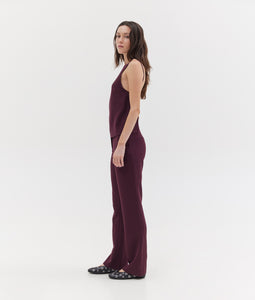 LYDA TOP AUBERGINE