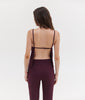 LYDA TOP AUBERGINE