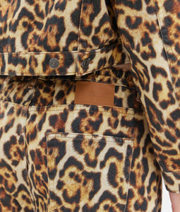 LILY PRINTED JEAN JACKET ANIMAL