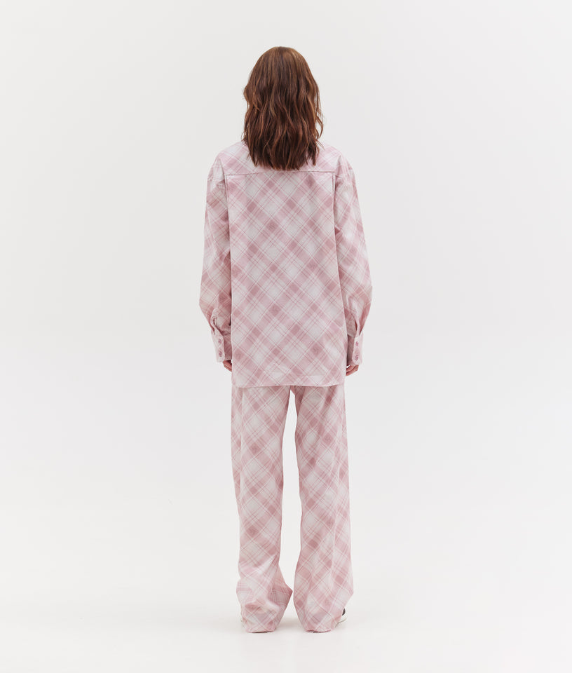 AGNES PANTS PINK PLAID