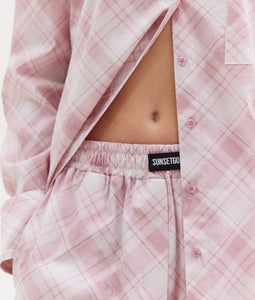 AGNES PANTS PINK PLAID